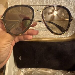 NEW AUTHENTIC Havana Gold Celine Aviator Sunglasses